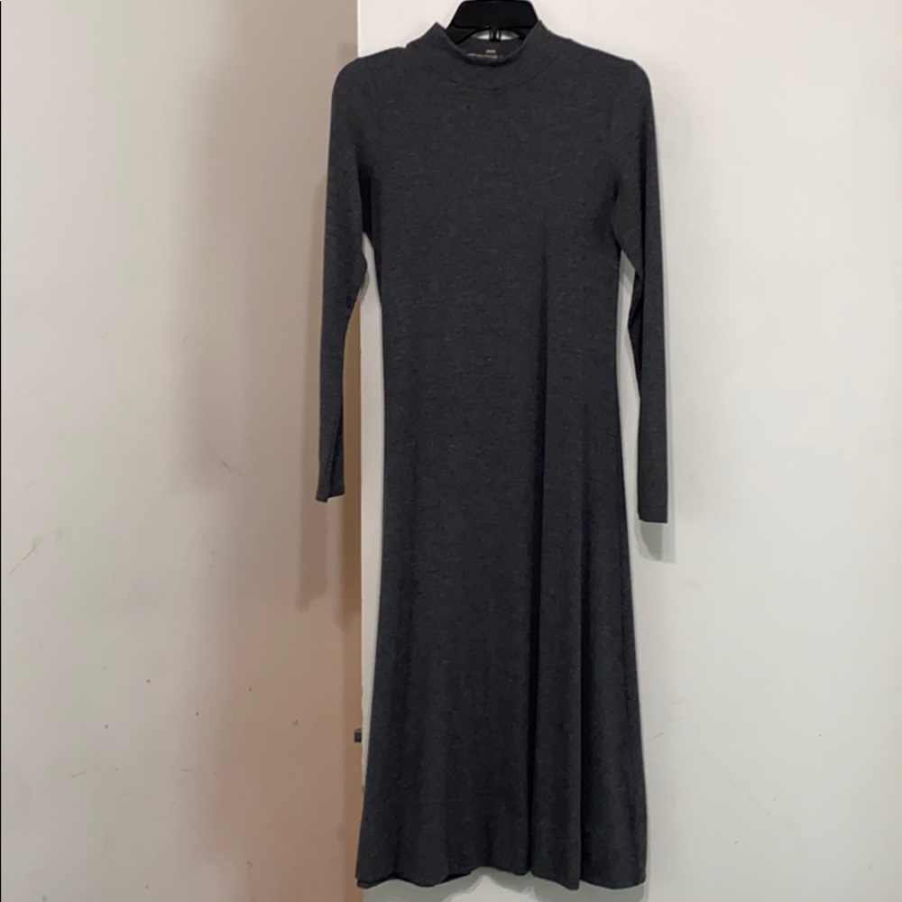 Grey ankle length midi dress size S